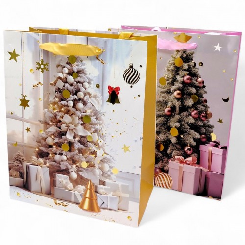 Пакет паперовий LARGE XMAS1 26x12,7x32,4 , 210gsm.асорті (MiC)