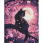Алмазна мозаїка "Чарівний кіт серед сакури" 40х50 см (Ідейка)