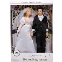 Набір ляльок  “Весілля”, висота 30 см, 2 ляльки, шарнірне з’єднання суглобів, знімне взуття