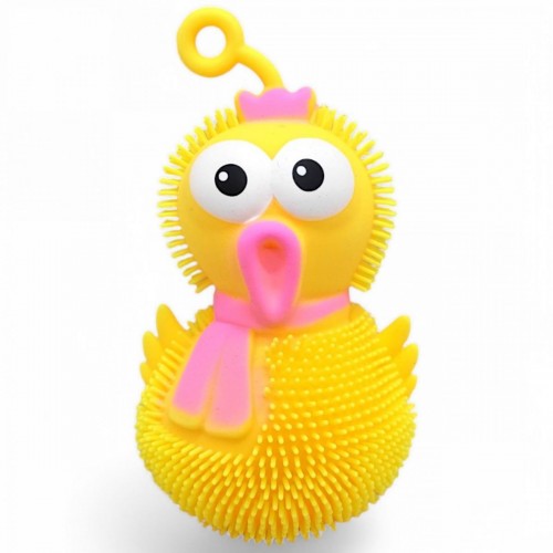 Игрушка-светяшка "Курочка" (11 см) желтая (MiC)