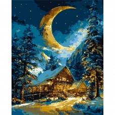 Картина по номерам с красками металлик 