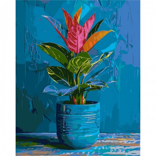 Картина по номерам "Тропический цветок" 40х50 см (Origami)
