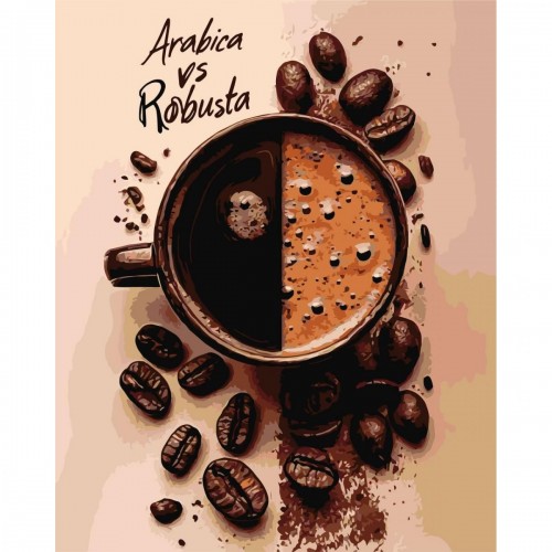 Картина по номерам "Вкус кофе" 40х50 см (Origami)