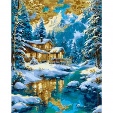 Картина по номерам с красками металлик 