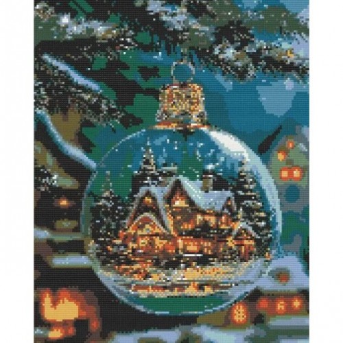 Алмазная мозаика "Рождественская ночь" 40х50 см (Origami)