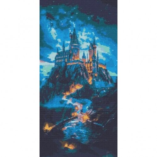 Алмазная мозаика Хогвартс 40х80 см (Origami)