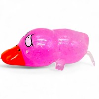 АНТИСТРЕСС ЖУЙКА-ТЯГУЧКА УТКА 13 СМ (розовое)