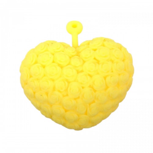 СЕРЦЕ, ЩО СВІТИТЬСЯ (ЖОВТЕ) 10 см. (MiC)