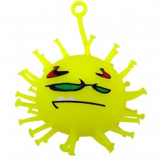СЯЮЧИЙ ЇЖАЧОК КОРОНАВІРУС 9 СМ (ЖОВТИЙ)
