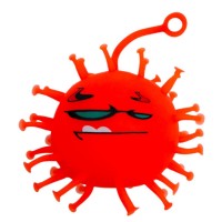 СЯЮЧИЙ ЇЖАЧОК КОРОНАВІРУС 9 СМ (ПОМАРАНЧЕВИЙ)