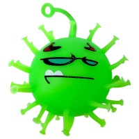 СЯЮЧИЙ ЇЖАЧОК КОРОНАВІРУС 9 СМ (ЗЕЛЕНИЙ)