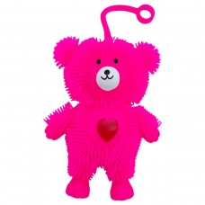 СИЛІКОНОВА СВІТЯШКА ВЕДМЕДИК 12 СМ. (РОЖЕВИЙ)