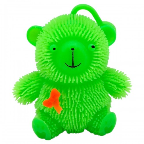 СИЛІКОНОВИЙ ВЕДМЕДИК, СВІТИТЬСЯ 9 см. (ЗЕЛЕНИЙ) (MiC)