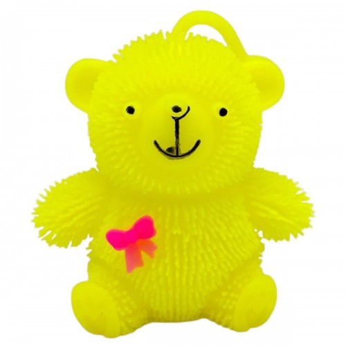 СИЛІКОНОВИЙ ВЕДМЕДИК, СВІТИТЬСЯ 9 см. (ЖОВТИЙ) (MiC)