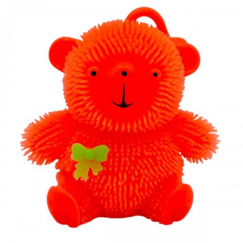 СИЛІКОНОВИЙ ВЕДМЕДИК, СВІТИТЬСЯ 9 см. (ПОМАРАНЧЕВИЙ) (MiC)