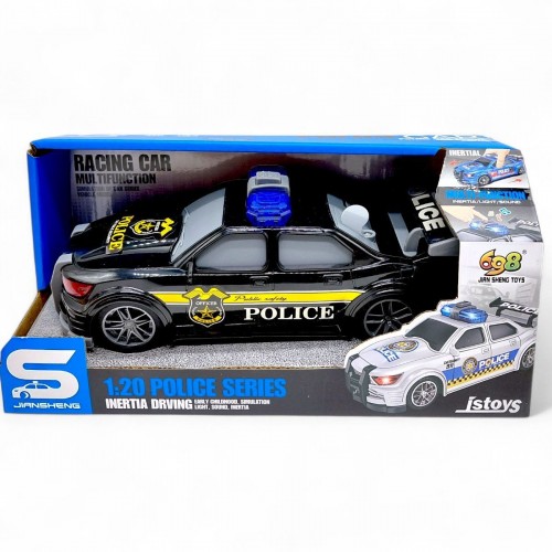 Машина инерционная "Полиция", озвученная, со светом (в коробке р.24x12x11 см) (Jian Sheng Toys)