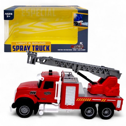 Машина інерційна "Пожежна" озвучена, зі світлом, з паром (в коробці 24x9,5x13 см) (YG Toys)