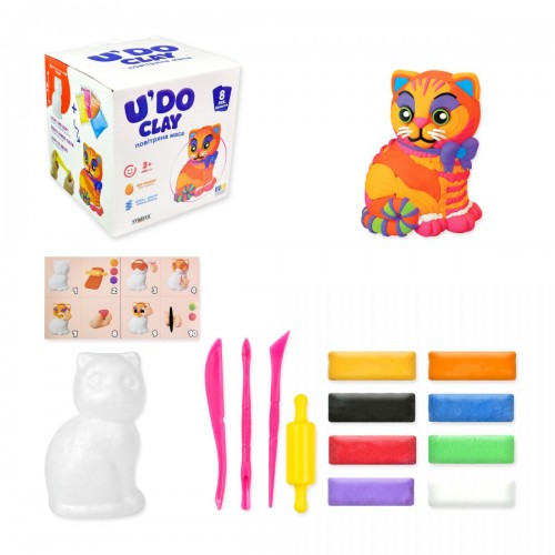 Набір для творчості "Котик UʼDO Clay" (Strateg)