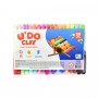 Набір для творчості (повітряний пластилін) "UʼDO Clay" 36 шт, брикет 10 г (укр) (Strateg)