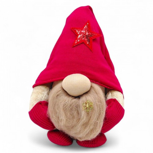 Мʼяка іграшка "Скандинавський гном" (Hand Made) висота 28 см, хлопчик (червоний) 25см (MiC)