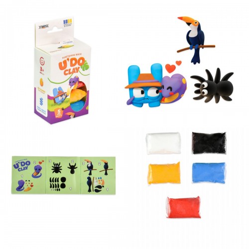 Набір для творчості UʼDO Clay 5 шт, брикет 10 г (ДОСЛІДНИК) (Strateg)