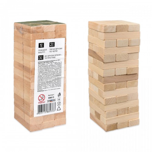 Настільна гра "Джанга" 45 брусків українською мовою (Strateg)