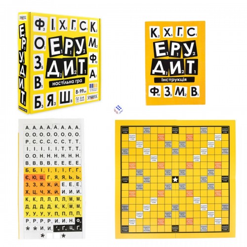 Настільна гра "Ерудит" українською мовою (Strateg)