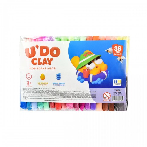 Набір для творчості "UʼDO Clay" 36 кольорів по 6г (Strateg)