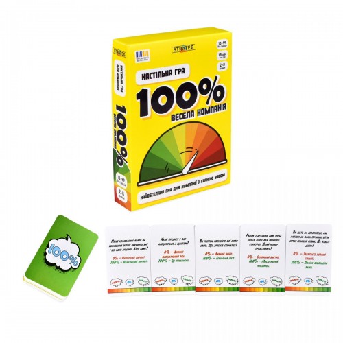 Настільна гра "100% Весела компанія" (укр) (Strateg)