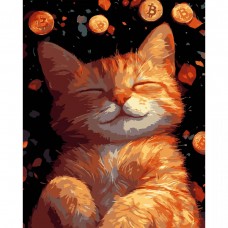 Картина по номерах на чорному фоні 