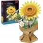 Трехмерная головоломка-конструктор из серии Букет цветов "Подсолнух" (Cubic Fun)
