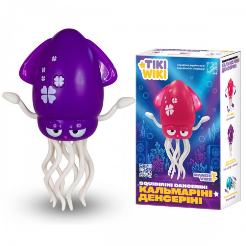 Інтерактивна іграшка TIKI WIKI – КАЛЬМАРІНІ ДЕНСЕРІНІ (світло, українською, пурпуровий) (Tiki Wiki)