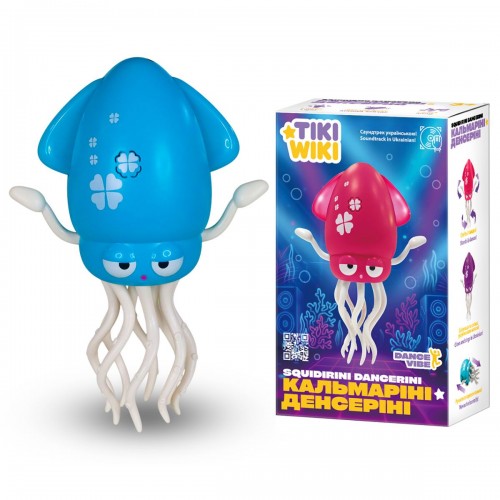 Інтерактивна іграшка TIKI WIKI – КАЛЬМАРІНІ ДЕНСЕРІНІ (світло, українською, бірюзовий) (Tiki Wiki)