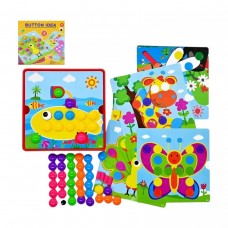 Мозаїка 3D, 12 карток, 46 елементів, в коробці