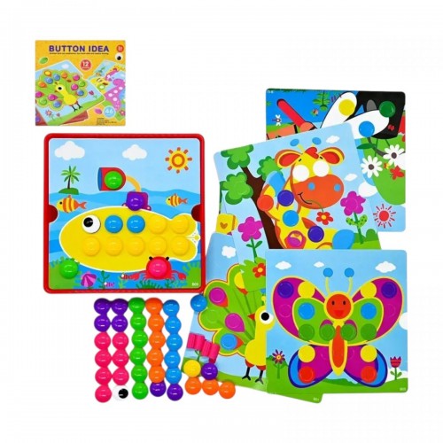 Мозаїка 3D, 12 карток, 46 елементів, в коробці (MiC)