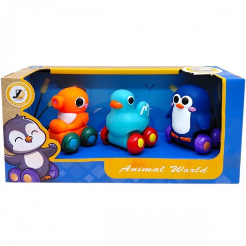 НАБІР ТВАРИНОК НА КОЛЕСИКАХ (ВИД 2) (JIAZHOUDA TOYS)