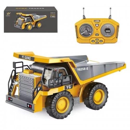 Спецтехніка на радіокеруванні"Самоскид", металопластик, перевертає кузов, звук, світло, акумулятор 3.7 V, пульт 2.4 GHz, в коробці (Yi Gong Toys)