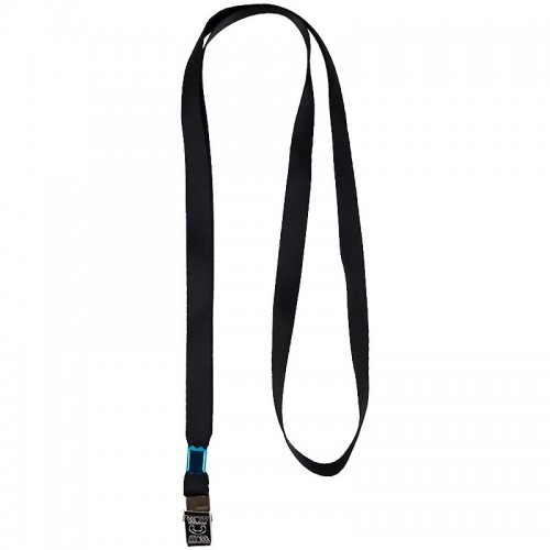 Шнурок для бейджа з металивим кліпом, чорний, 4532 (Axent)