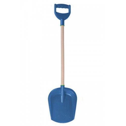 Лопатка большая с деревянной ручкой (синяя) (Технок)