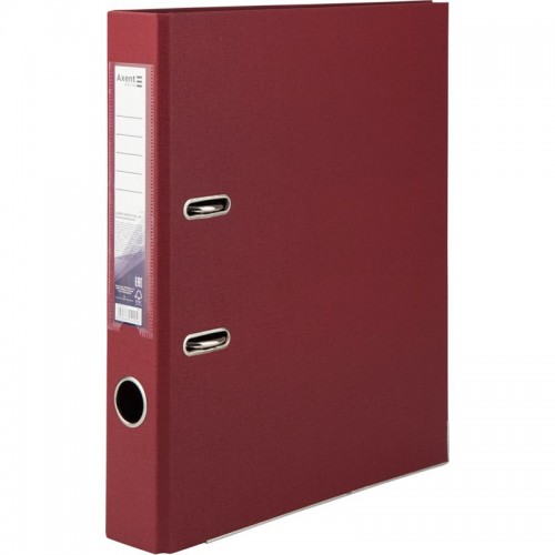 Папка-реєстратор двост. PP 5 cм, розібр, вишнева (Axent)
