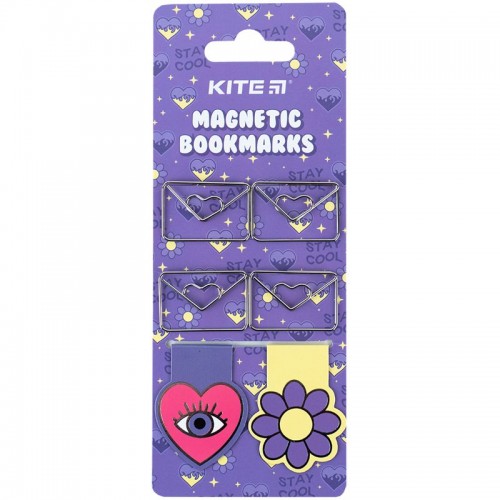 Набір магнітних закладок з фігурними скріпками Letter (Kite)