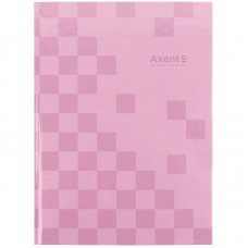 Книга записна А4-, 203*273 мм,96арк., кліт., Mosaic, рожева