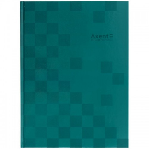 Книга записна А4-, 203*273 мм,96арк., кліт., Mosaic, зелена (Axent)