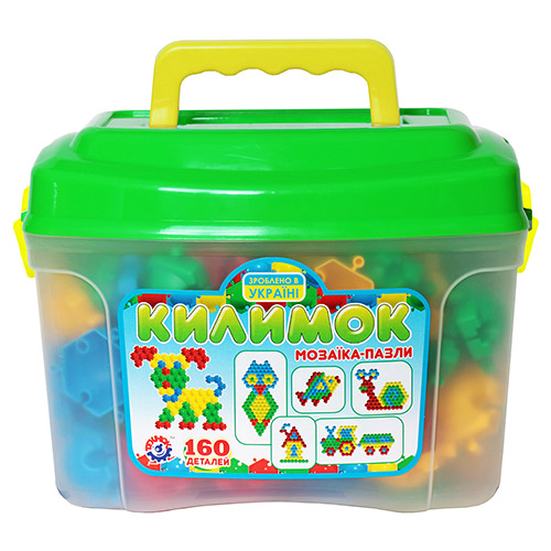 Мозаїка-пазли "Килимок" у валізці (160 деталей) (Технок)