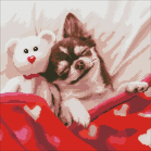 Алмазная мозаика "Спящая красавица" 40х40 см (Ідейка)