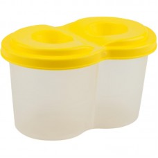 Стакан-непроливайка, подвійний, жовтий