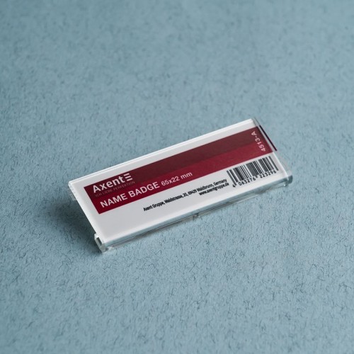 Бейдж акриловий на шпильці 4513 (65х22мм) (Axent)