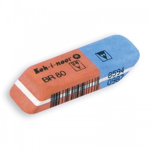 Гумка комбінована BlueStar, 6521/80 (полібег 2 шт) (KOH-I-NOOR)