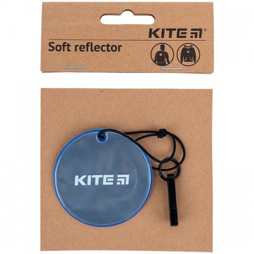 Подвеска мягкая светоотражающая, круглая, синий индиго (Kite)