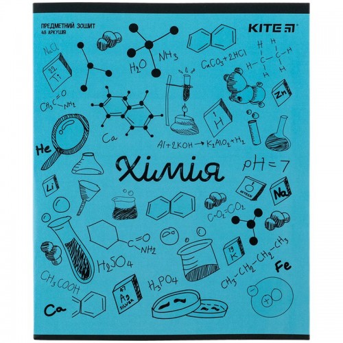 Зошит предметн. 48 арк., кл., гібр лак+УФ,Sketch, хімія (Kite)